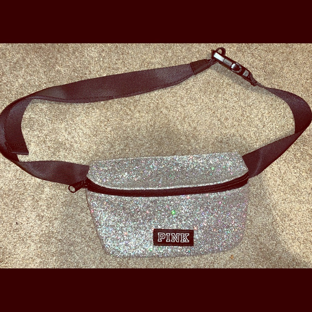 VS PINK Silver Bling Fanny Pack